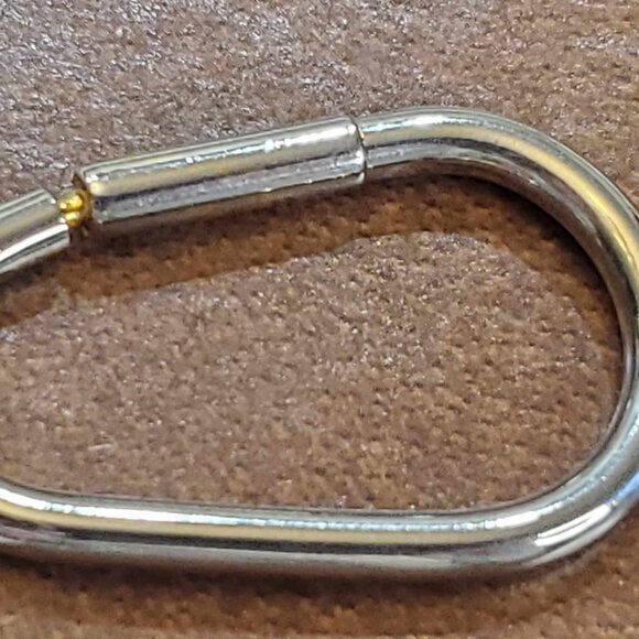 GUCCI Vintage Interlocking GG Logo Two Tone Bag Charm Key Ring Key Chain - Picture 8 of 16